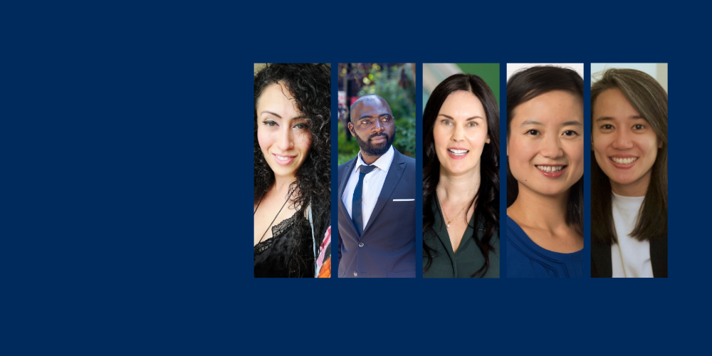 2024 Canada Research Chair announcement with headshots of all five DLSPH researchers receiving the award.